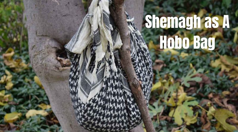 Shemagh As A Makeshift Hobo Bag