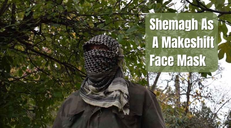 A Shemage As A Makeshift Face Mask