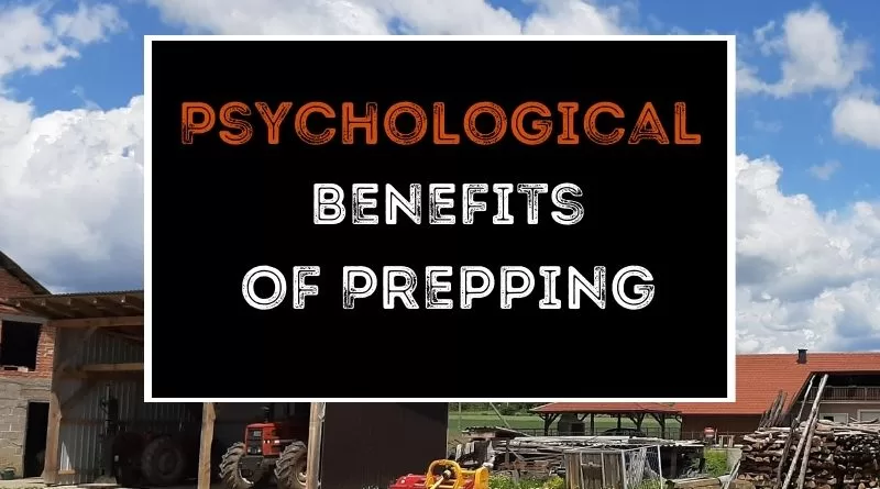 Psychological Benefits Of Prepping.